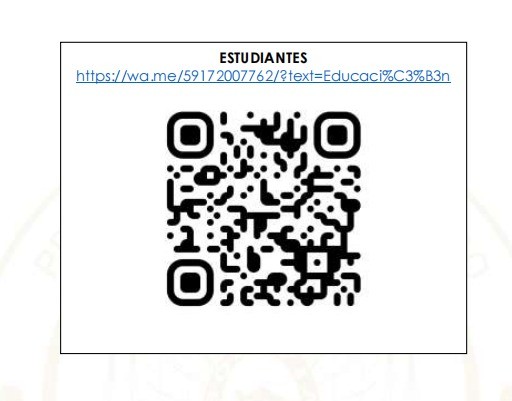 Código QR para estudiantes - Enlace WhatsApp Educación
