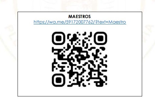 Código QR para docentes - Enlace WhatsApp Maestro